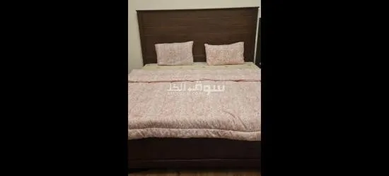 king size wooden bed with mattress - 2