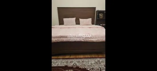 king size wooden bed with mattress - 3
